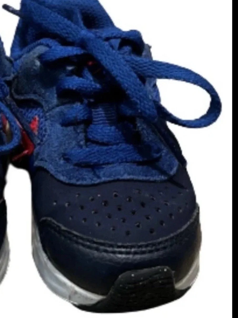 Nike Air Max Guile TD Navy Blue Orange Crimson Sneaker Toddler Size 6C